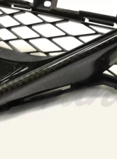 N-Tune Front Bumper Grille Insert Carbon Fiber Gloss Nissan GTR R35 2017+                                     - N100-4000 - Image 3