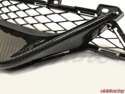 N-Tune Front Bumper Grille Insert Carbon Fiber Gloss Nissan GTR R35 2017+ - N100-4000