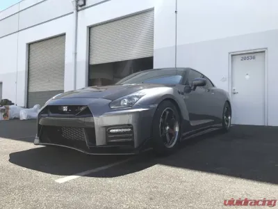 N-Tune Front Bumper Grille Insert Carbon Fiber Gloss Nissan GTR R35 2017+ - N100-4000