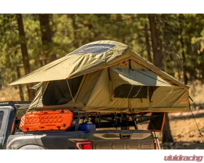 ROAM Adventure Co Vagabond Standard Forest Green/Hyper Orange Rooftop Tent - ROAM-RTT-VB-FO-NA