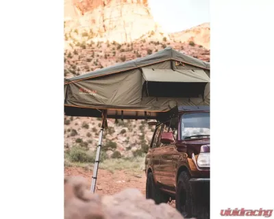ROAM Adventure Co Vagabond Standard Forest Green/Hyper Orange Rooftop Tent - ROAM-RTT-VB-FO-NA