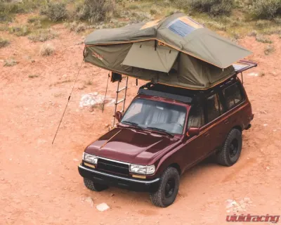 ROAM Adventure Co Vagabond Standard Forest Green/Hyper Orange Rooftop Tent - ROAM-RTT-VB-FO-NA
