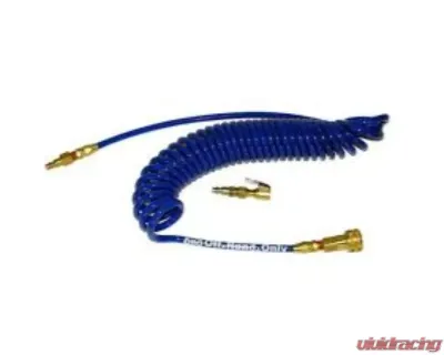 Off Road Only Tire Inflator 20 Foot Soft Poly Coil Hose W/Milton Coupler and Locking Tire Chuck Kit - AK-TI