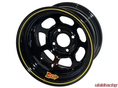 Aero Race Wheels ARW55-184040 Wheel 15x8 4x4 Black Powder Coat Wheel - 55-184040