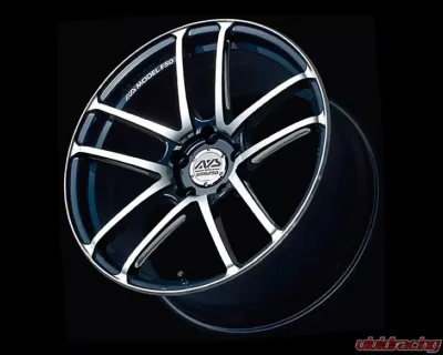 AVS Model F50 19x9 5x120 24mm Platinum Blue Combi Wheel - YBG9I24WD