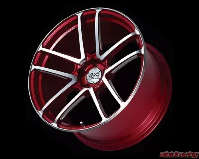 AVS Model F50 20x11 5x130 51mm Platinum Red Combi Wheel - YBG0M51PR