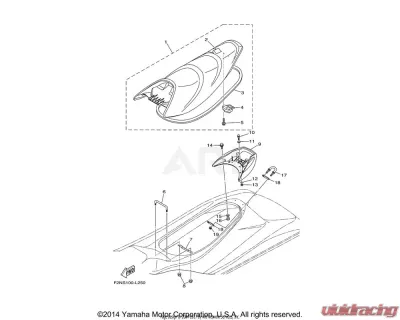 Yamaha OEM BOLT, WITH WASHER CLEARANCE - 90119-06808-00