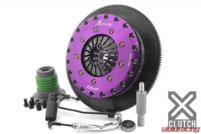 XClutch Clutch Kit with Chromoly Flywheel + HRB 9-Inch and Twin Solid Ceramic Clutch Discs Chevrolet - XKCR23683-2E