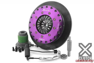 XClutch Clutch Kit with Chromoly Flywheel + HRB 9-Inch and Twin Solid Organic Clutch Discs Chevrolet - XKCR23683-2G