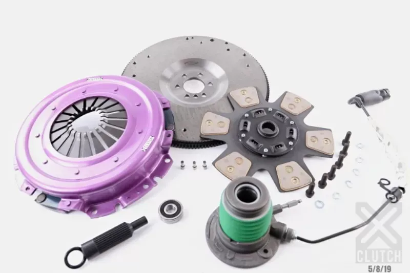 XClutch Clutch Kit with Chromoly Flywheel + HRB Stage 2 Single Ceramic Race Disc XKCR28692-1R - XKCR28692-1R
