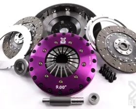 XClutch Clutch Kit with Chromoly Flywheel 9-Inch and Twin Solid Organic Clutch Discs Ford Mustang 4.6L V8 XKFD23568-2G