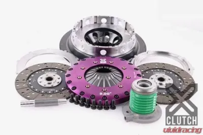 XClutch Clutch Kit with Chromoly Flywheel + HRB 9-Inch and Twin Solid Organic Clutch Discs Ford 5.0L V8 - XKFD23658-2G