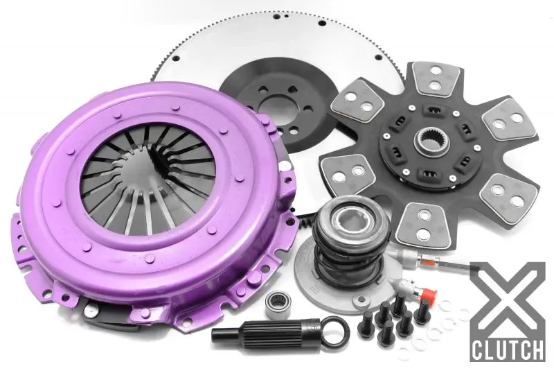 XClutch Clutch Kit with Chromoly Flywheel + HRB Stage 2 Sprung Ceramic Clutch Disc XKGM28691-1B - XKGM28691-1B