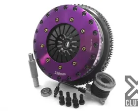 XClutch Clutch Kit with Chromoly Flywheel + HRB 9-Inch and Twin Solid Organic Clutch Discs Hyundai Genesis Coupe 2010-2012 2.0L 4-Cylinder