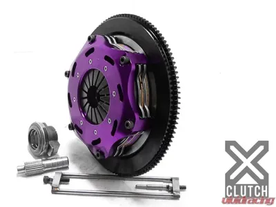 XClutch Clutch Kit with Chromoly Flywheel 7.25 and Twin Solid Ceramic Discs Mitsubishi Lancer 2005-2006 2.0L 4-Cylinder - XKMI18522-2E