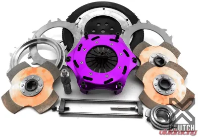 XClutch Clutch Kit with Chromoly Flywheel 7.25 and Triple Sprung Ceramic Discs Mitsubishi Lancer 2005-2006 2.0L 4-Cylinder - XKMI18522-3E