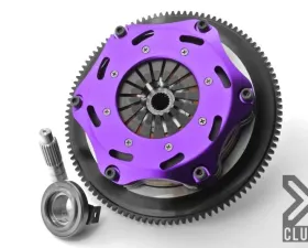 XClutch Clutch Kit with Chromoly Flywheel 7.25 and Twin Solid Ceramic Discs XKMI18524-2E