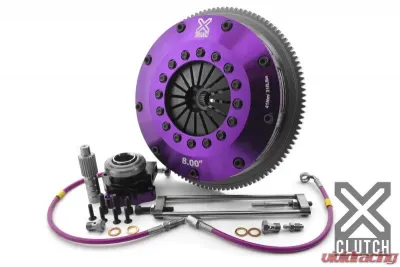 XClutch Clutch Kit with Chromoly Flywheel + HRB 8 and Twin Sprung Ceramic Clutch Discs Mitsubishi Lancer 2005-2006 2.0L 4-Cylinder - XKMI20682-2B