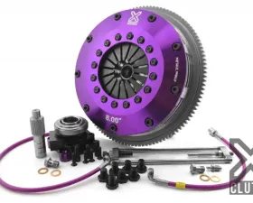 XClutch Clutch Kit with Chromoly Flywheel + HRB 8 and Twin Solid Ceramic Clutch Discs Mitsubishi Lancer 2005-2006 2.0L 4-Cylinder