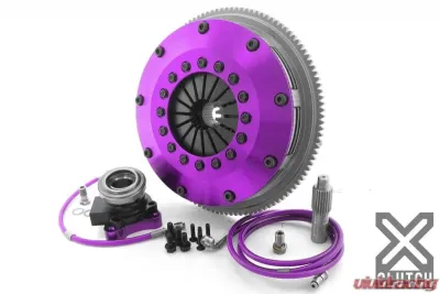 XClutch Clutch Kit with Chromoly Flywheel + HRB 8 and Twin Sprung Ceramic Clutch Discs Mitsubishi Lancer - XKMI20683-2B