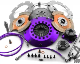 XClutch Clutch Kit with Chromoly Flywheel + HRB 8 and Twin Solid Ceramic Clutch Discs Mitsubishi Lancer