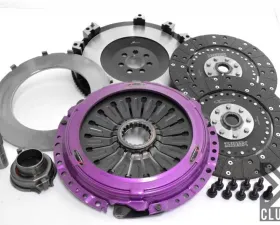 XClutch Clutch Kit with Chromoly Flywheel 9-Inch and Twin Solid Organic Clutch Discs Mitsubishi Lancer 2008-2015