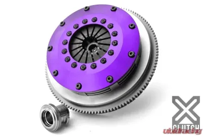 XClutch Clutch Kit with Chromoly Flywheel, 8-Inch Twin Sprung Ceramic Discs, Infiniti G35/Nissan 350Z 2003-2007 - XKNI20523-2B