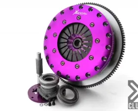 XClutch Clutch Kit with Chromoly Flywheel + HRB 9-Inch and Twin Solid Ceramic Clutch Discs XKNI23688-2E