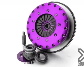 XClutch Clutch Kit with Chromoly Flywheel + HRB 9-Inch and Twin Solid Organic Clutch Discs XKNI23688-2G