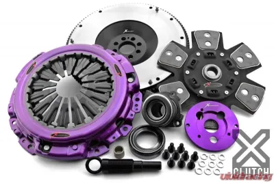 XClutch Clutch Kit with Chromoly Flywheel + HRB Stage 2 Sprung Ceramic Clutch Disc XKNI25688-1B - XKNI25688-1B