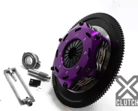 XClutch Clutch Kit with Chromoly Flywheel 7.25 and Twin Solid Ceramic Discs Subaru XKSU18520-2E