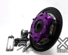 XClutch Clutch Kit with Chromoly Flywheel 7.25 and Twin Solid Ceramic Discs Subaru XKSU18521-2E