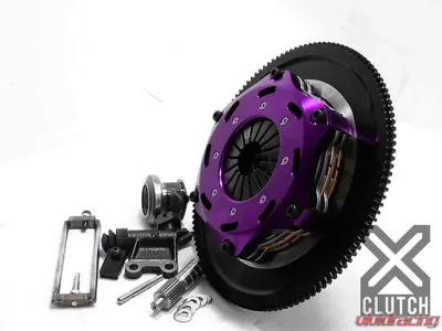 XClutch Clutch Kit with Chromoly Flywheel 7.25 and Twin Solid Ceramic Discs Subaru XKSU18521-2E - XKSU18521-2E