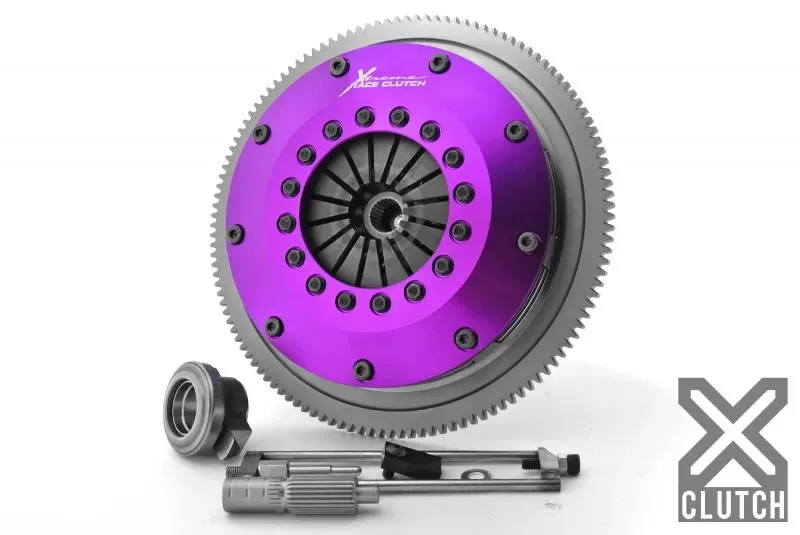 XClutch Clutch Kit with Chromoly Flywheel 8 and Twin Solid Ceramic Discs Subaru XKSU20520-2E - XKSU20520-2E