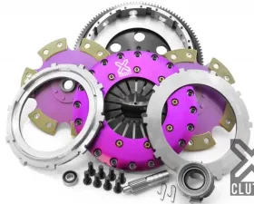 XClutch Clutch Kit with Chromoly Flywheel 9-Inch and Twin Solid Ceramic Clutch Discs XKSU23540-2E