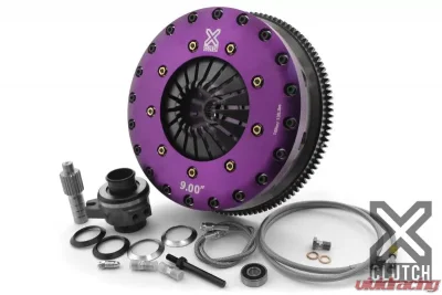 XClutch Clutch Kit with Chromoly Flywheel + HRB 9-Inch and Twin Solid Ceramic Clutch Discs Toyota Supra 1987-1992 3.0L 6-Cylinder - XKTY23683-2E