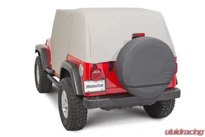 MasterTop Gray Denim Full Door Cab Cover Jeep Wrangler TJ 1997-2006 - 11110009