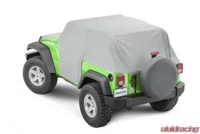 MasterTop Gray Denim Full Door Cab Cover Jeep Wrangler JK 2 Door 2007-2018 - 11110309