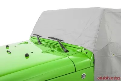 MasterTop Gray Denim Full Door Cab Cover Jeep Wrangler JK 2 Door 2007-2018 - 11110309