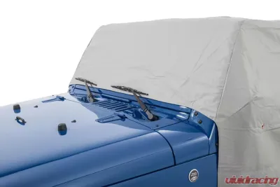 MasterTop Gray Denim Full Door Cab Cover Jeep Wrangler JK 4 Door 2007-2018 - 11110409