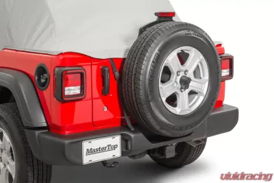 MasterTop Gray Denim Cab Cover All Top/Top Hardware Removed Jeep Wrangler JL 2 Door 2018+ - 11110609