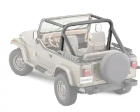MasterTop Jeep YJ Sport Bar Covers For 1987-1991 Jeep Wrangler YJ Black Denim