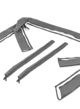 MasterTop Jeep YJ Sport Bar Covers For 1987-1991 Jeep Wrangler YJ Black Denim                                     - 12202115 - Image 2