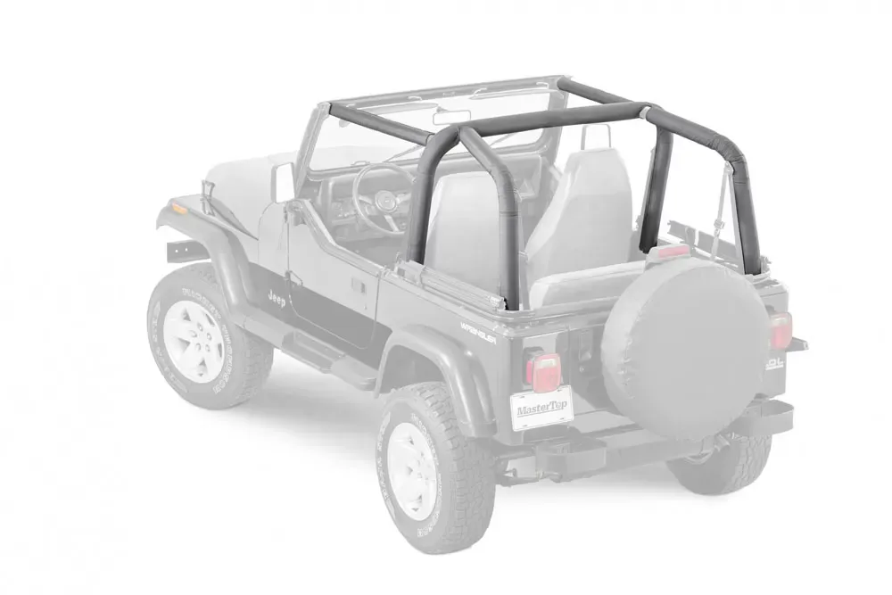 MasterTop 12203115 Jeep YJ Sport Bar Covers 1992-1995 Black MasterTop 12203115 Jeep YJ Sport Bar Covers 1992-1995 Black