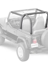 MasterTop Jeep YJ Sport Bar Covers For 1992-1995 Jeep Wrangler YJ Black Denim                                     - 12203115 - Image 3