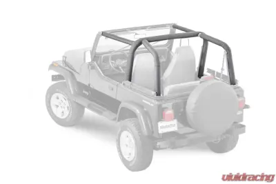 MasterTop Jeep YJ Sport Bar Covers For 1992-1995 Jeep Wrangler YJ Black Denim - 12203115