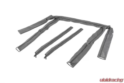 MasterTop Jeep YJ Sport Bar Covers For 1992-1995 Jeep Wrangler YJ Black Denim - 12203115