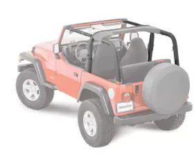 MasterTop Jeep TJ Sport Bar Covers For 1997-2002 Jeep Wrangler TJ Black Denim