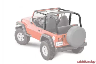 MasterTop Jeep TJ Sport Bar Covers For 1997-2002 Jeep Wrangler TJ Black Denim - 12204215