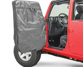 MasterTop Black Hard Door Storage Bags Pair Jeep CJ | Wrangler 1976-2018